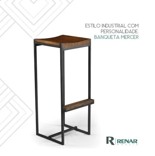 Renar Móveis | bancada + 2 banquetas altas - Foto 2