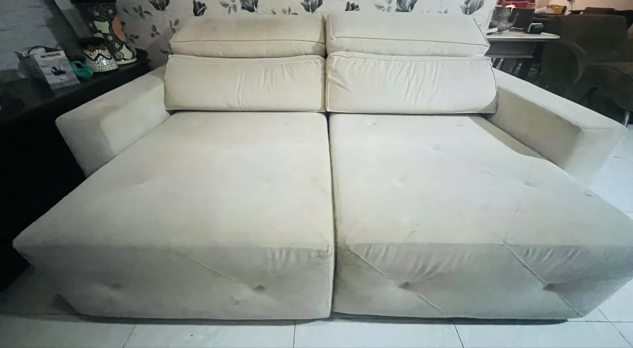 sofá retrátil e reclinável exelente qualidade 