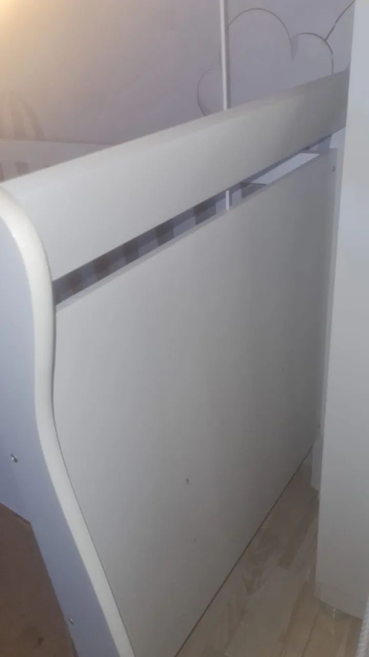 Berço Americano Branco com Colchão BF Baby Plus + Mosquiteiro - Excelente Estado - Foto 3