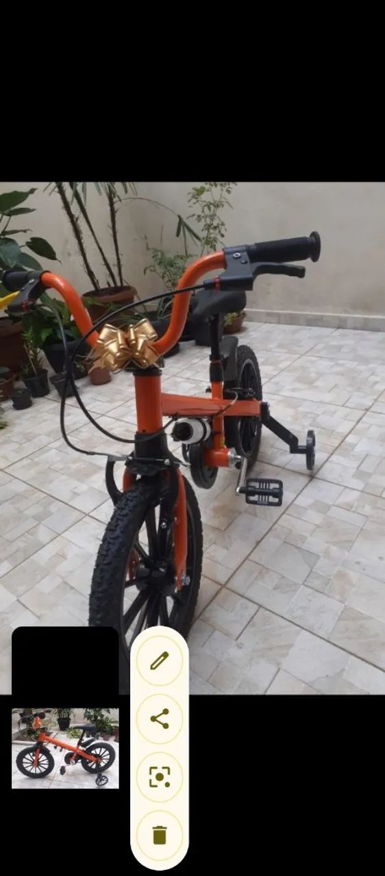 Bicicleta infantil aro 16 nova 