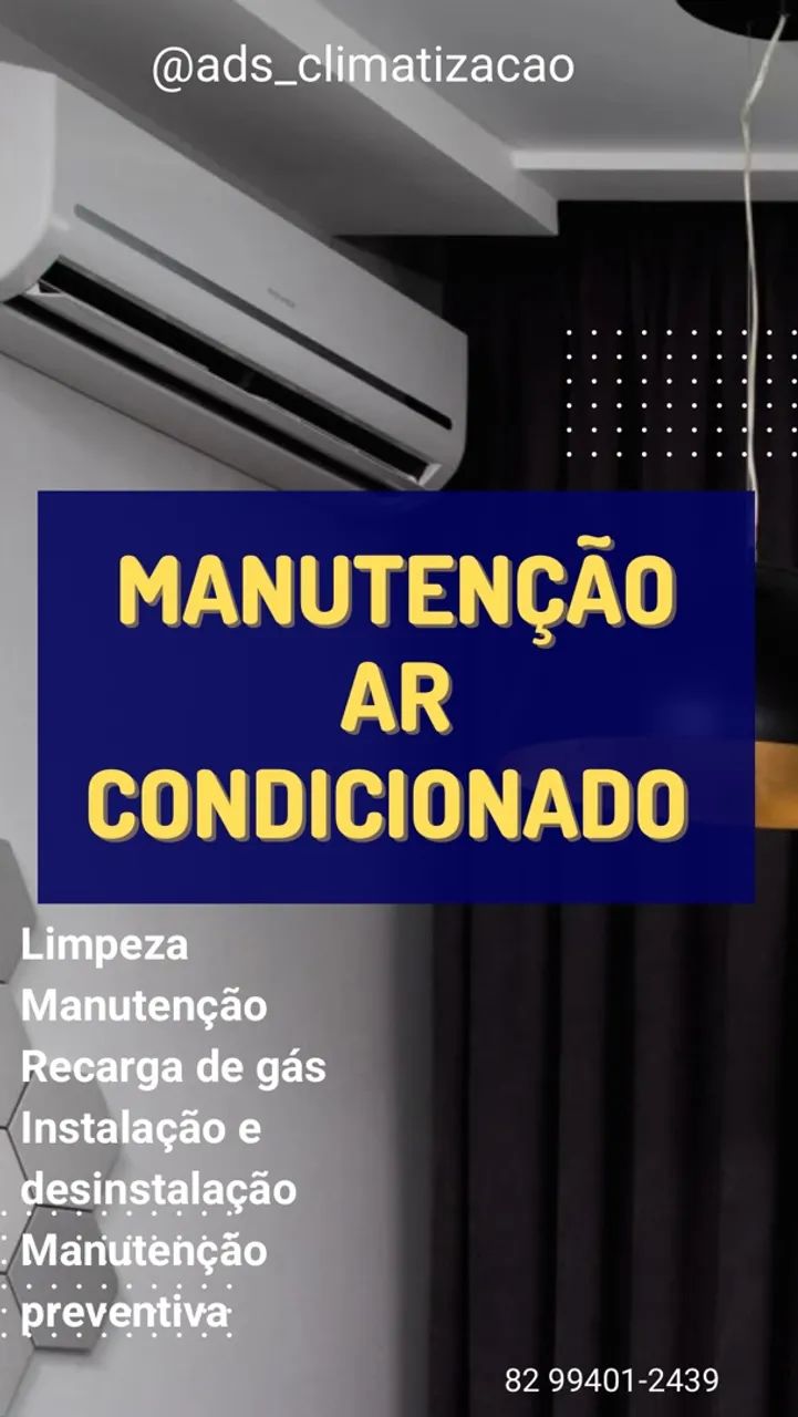 Manutenção é instalação ar condicionado 