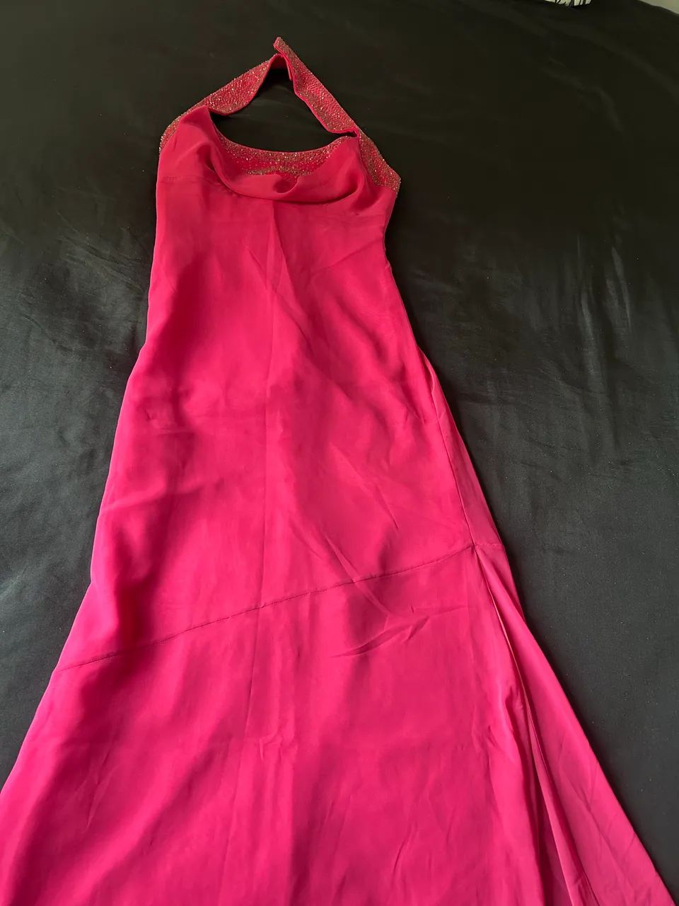 Vestido de festa longo rosa 