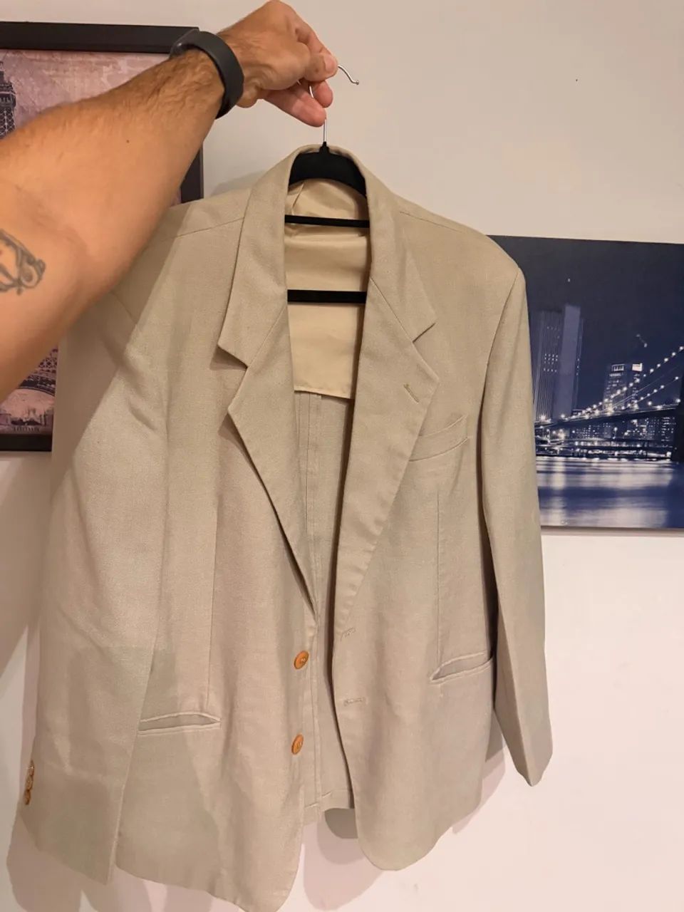 Blazer creme tamanho M