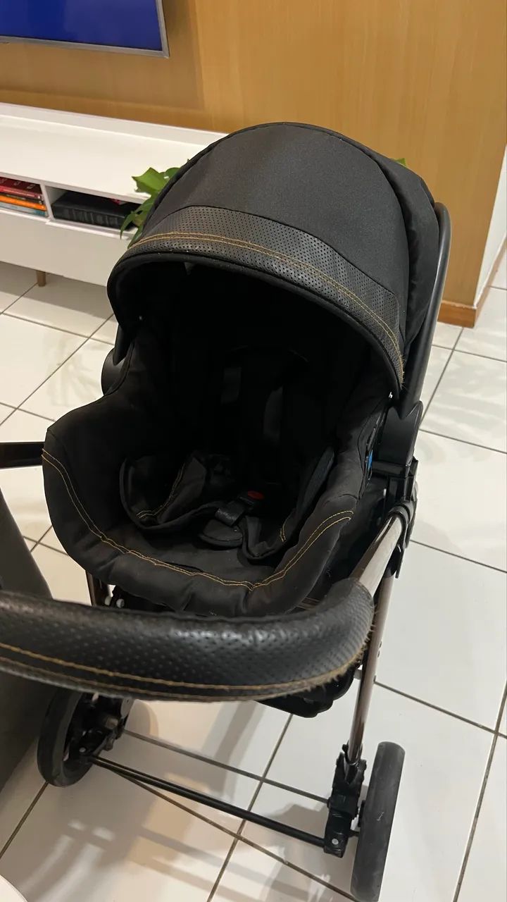 Carrinho moisés com bebê conforto - Foto 4