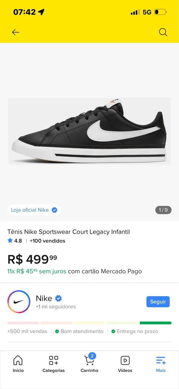 Tênis Nike original 