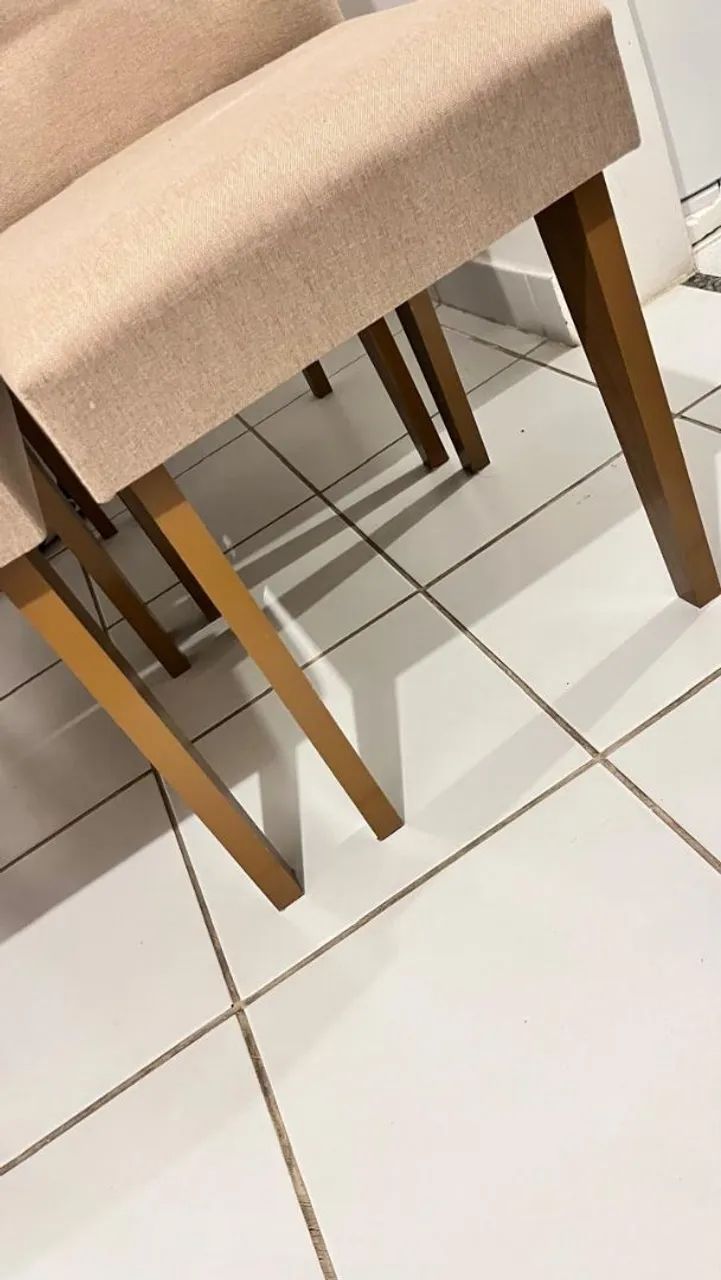 Conjunto de 4 cadeiras em linho  - Foto 2