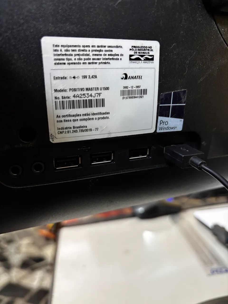 Computador all in one Positivo U1500 i3 5ger com SSD Novo - Foto 4