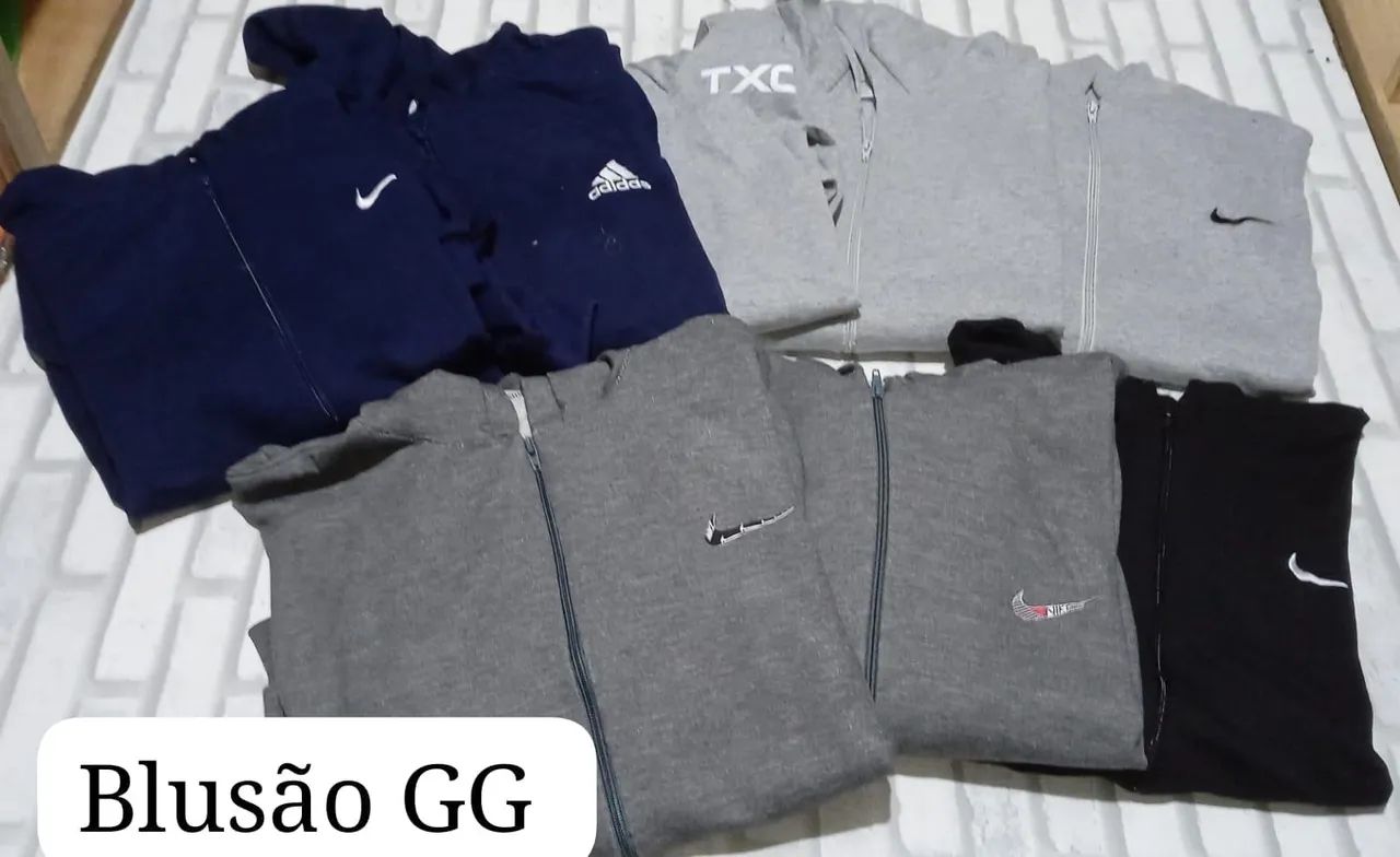 blusão moleton com capuz do p ao gg - Foto 3