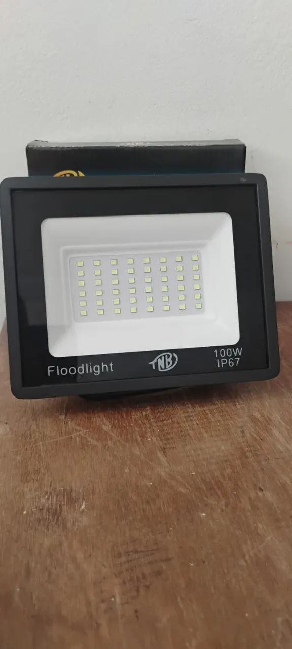 Refletor Led 100w Verde Bivolt - Foto 2