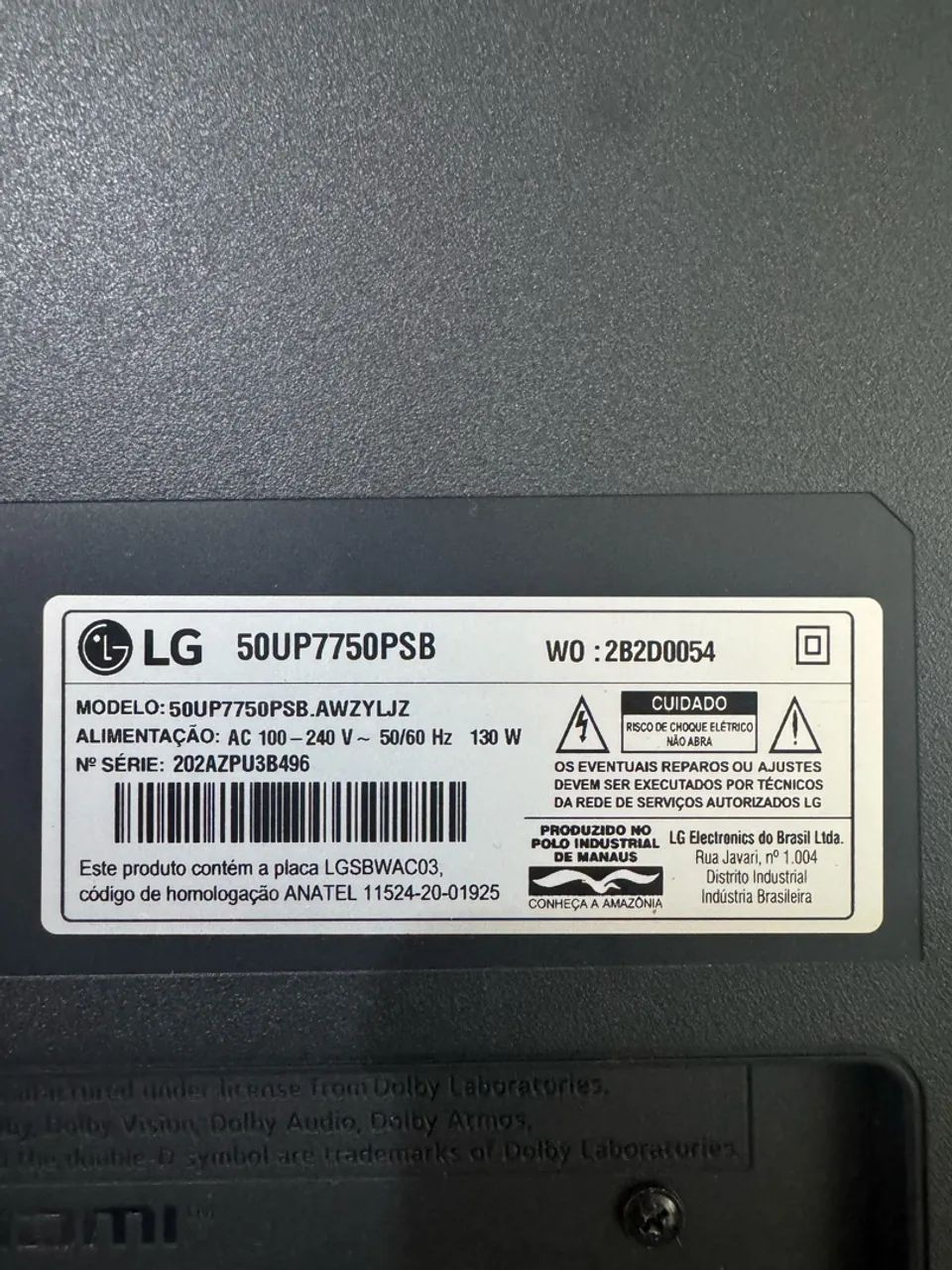 TV LG 50 polegadas danificada - Foto 2