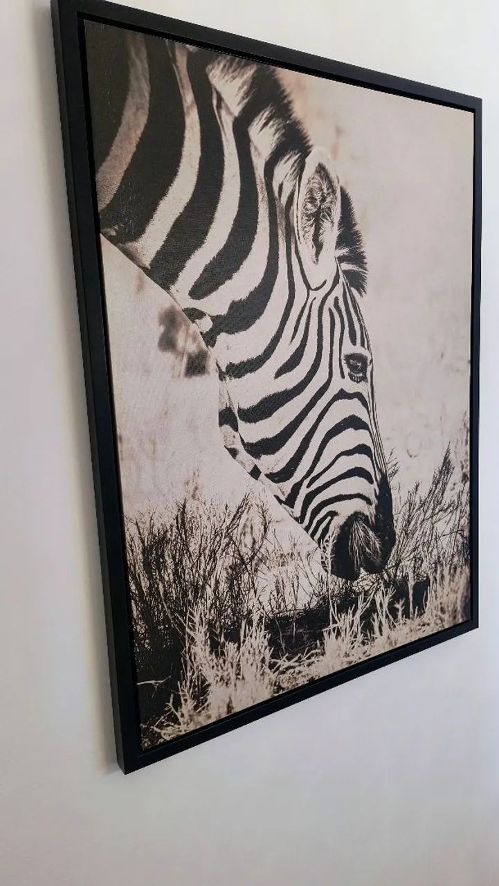 Quadro de zebra em canvas - Foto 5