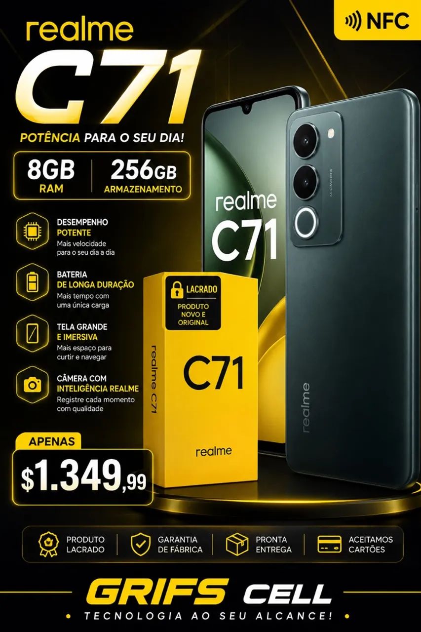 Celular c71 Realme 256 gigas branco - Foto 4