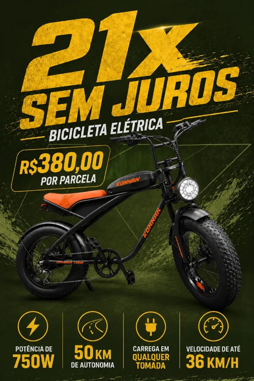 Bicicleta Eletrica 750W