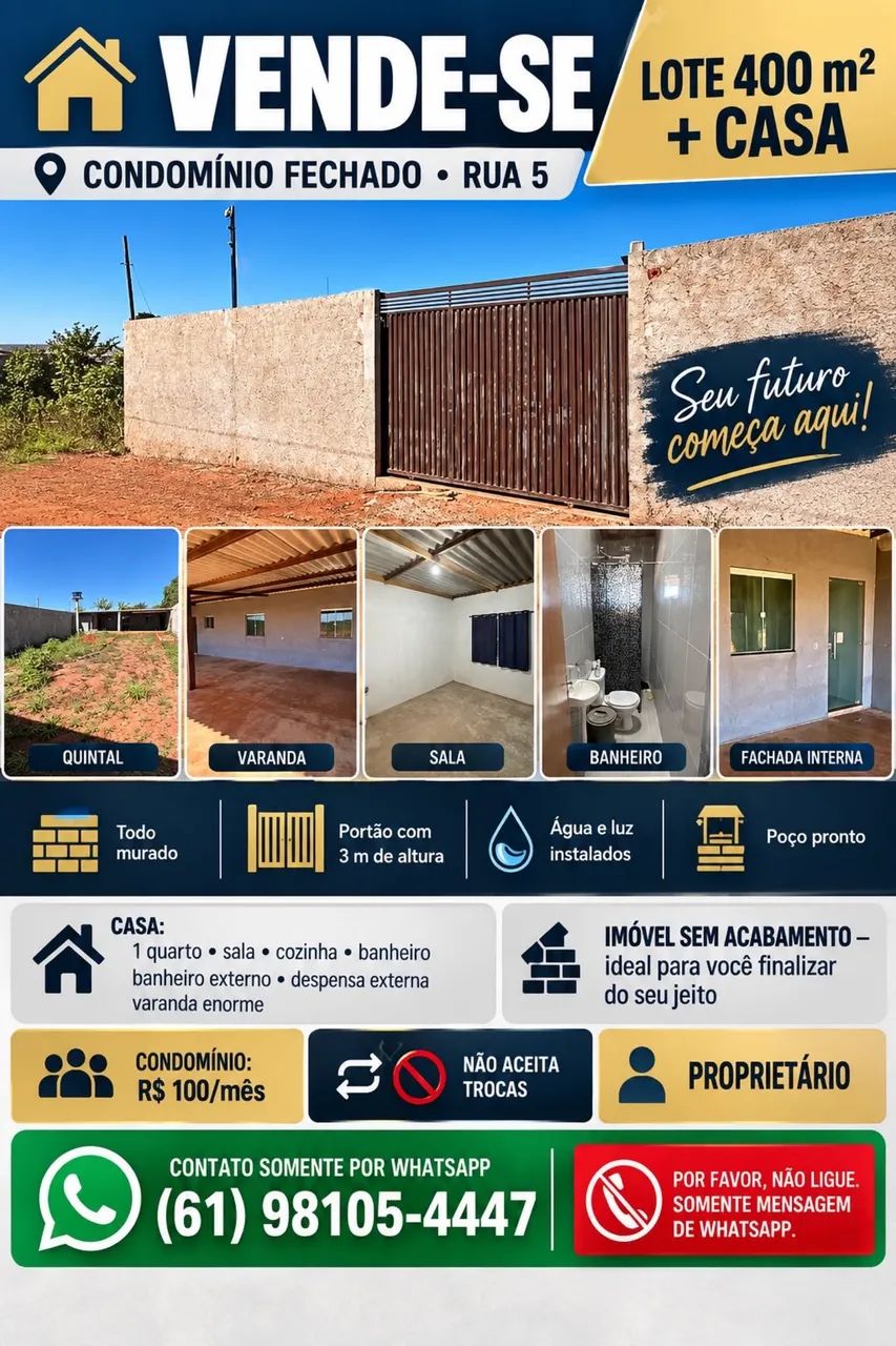 Excelente casa na Rua 5
