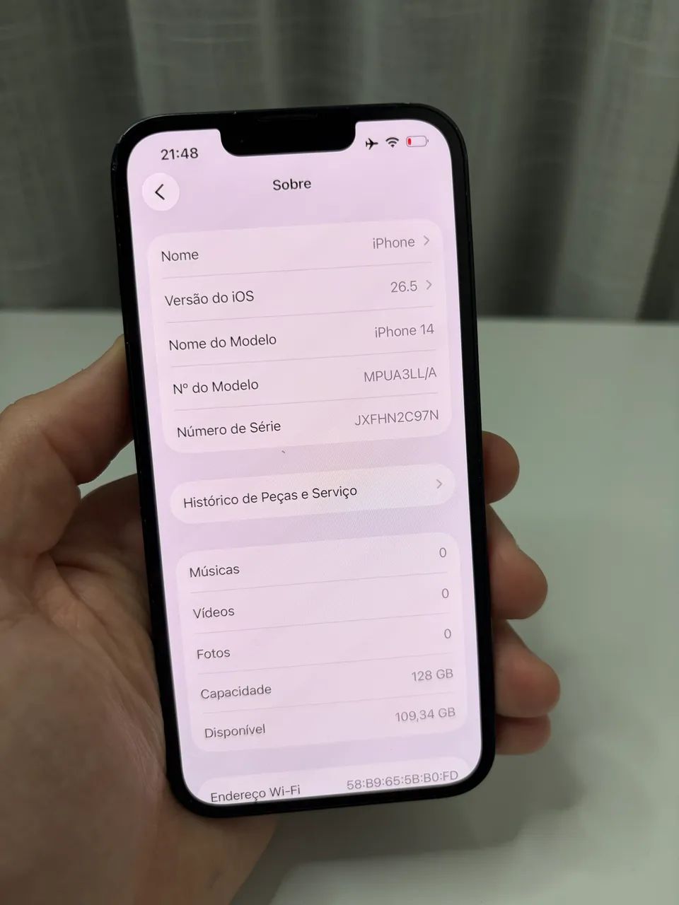 iPhone 14 128GB Preto - Seminovo - Foto 5