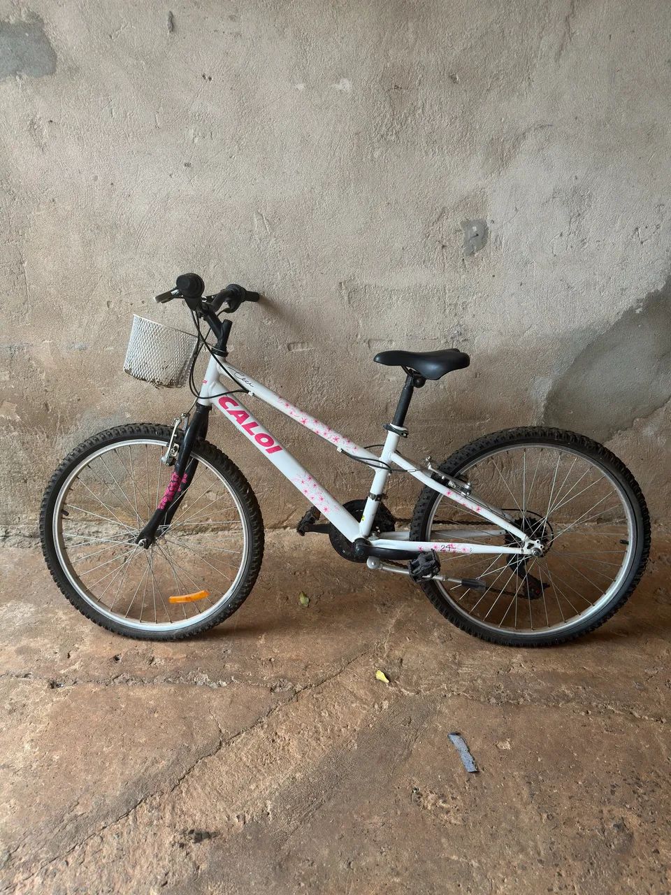 Bicicleta Caloi branca 