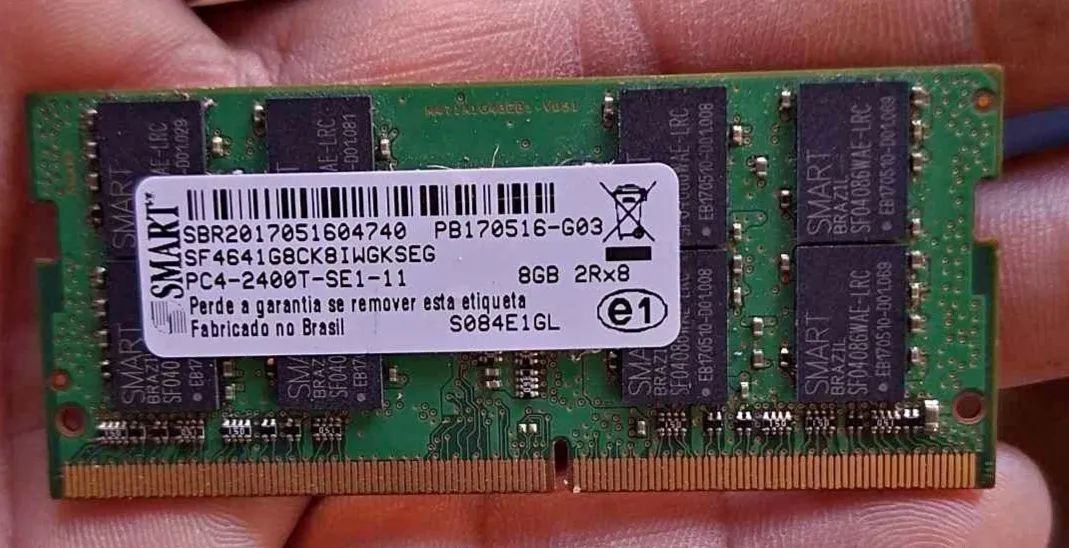 Memória ddr4 8 de ram para notebook 
