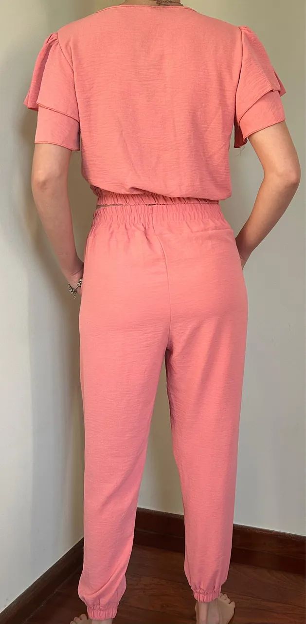 Conjunto calça e blusa salmão  - Foto 2