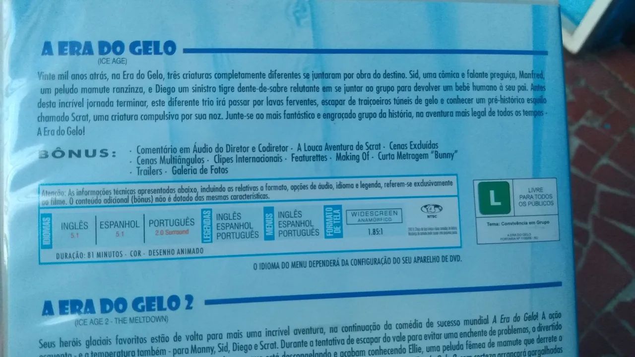 Box dvd original trilogia a era do gelo 1/2/3. - Foto 4