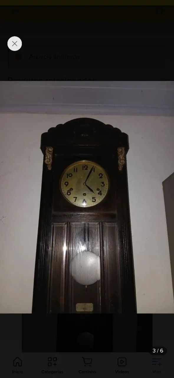 Relogio antigo de parede Junghans - Foto 2