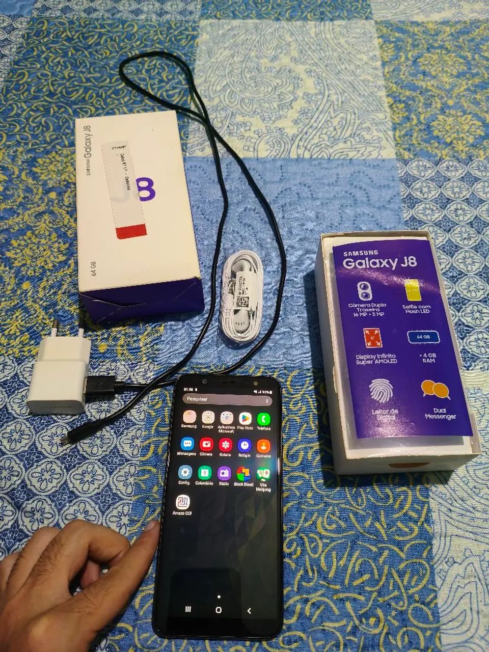 Samsung Galaxy J8 Preto 64GB Completo com Caixa e Carregador - Foto 5