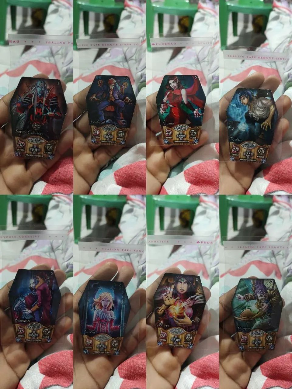 44 Cartas Coleção Vampiros da Elma Chips Originais! - Foto 5