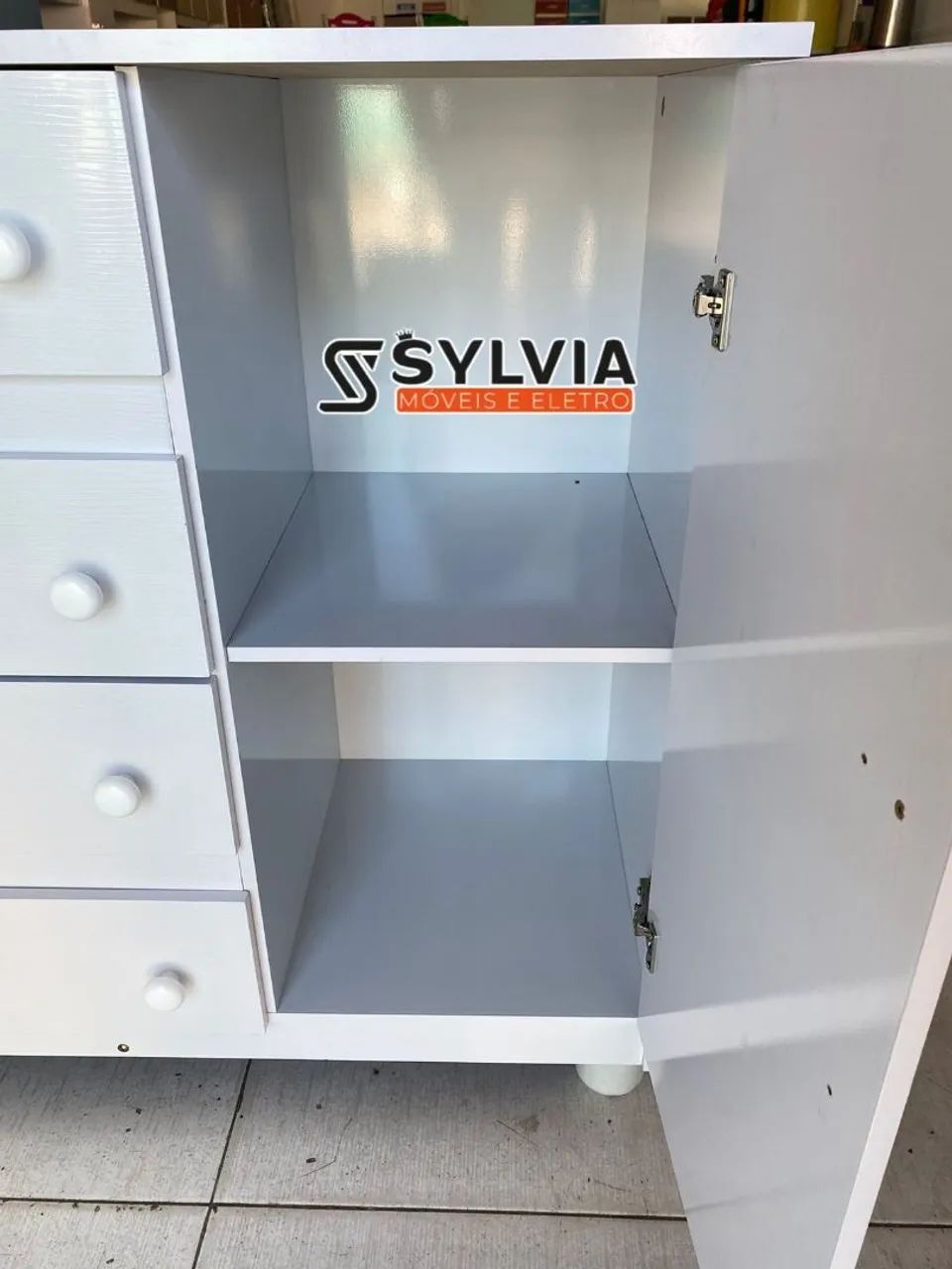 Cômoda 100%mdf 4 gavetas com sapateira  - Foto 5