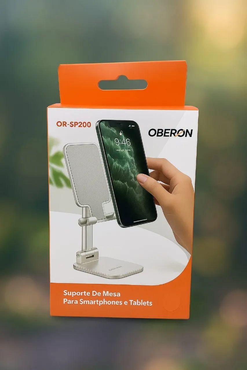 Suporte Celular e Tablet Articulado de Mesa Oberon Or.sp200 *ENTREGA GRÁTIS*
