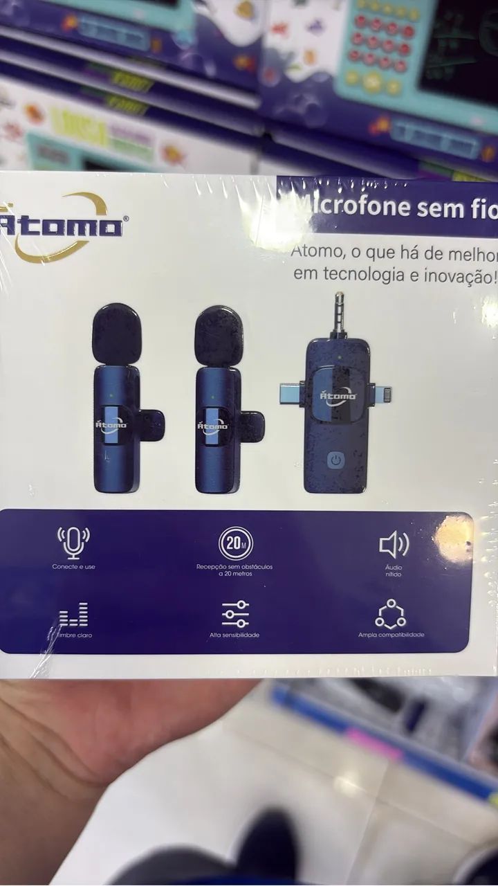 Microfone sem fio ótimo para seu trabalho - Pronta Entrega!!