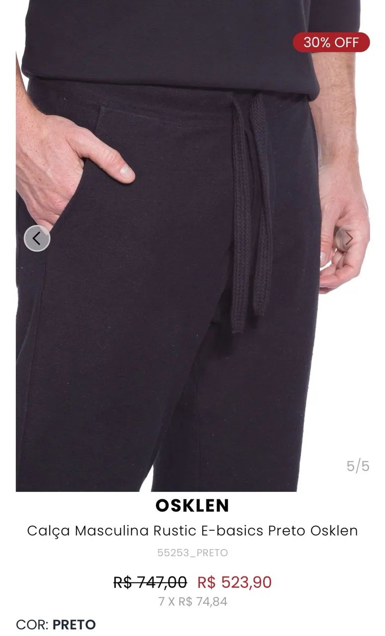 Calça Osklen  - Foto 4