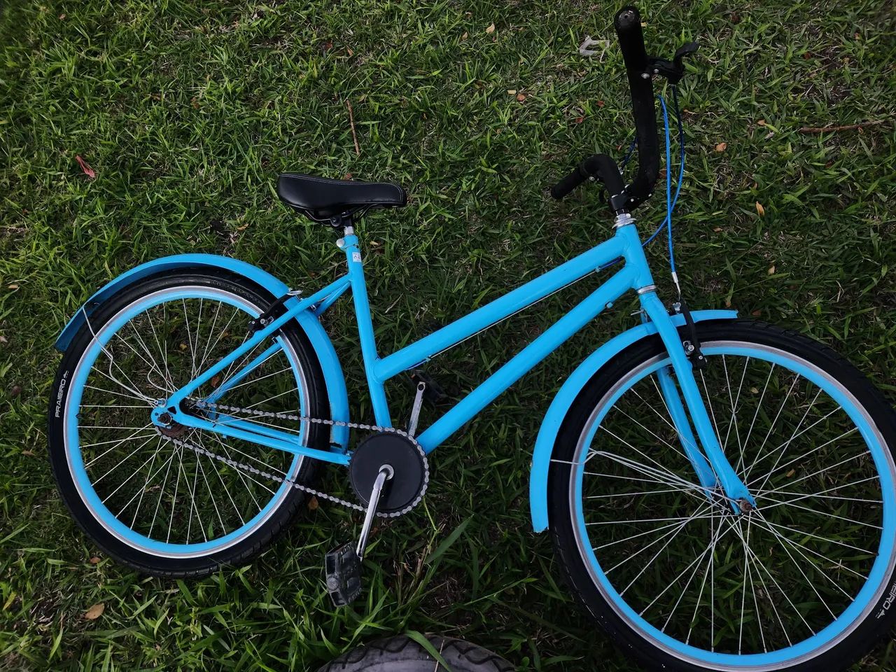 Bicicleta aro 26 linda azul bebê  - Foto 3