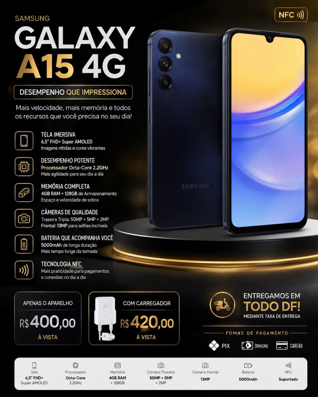 Samsung A07 com NFC - Foto 2