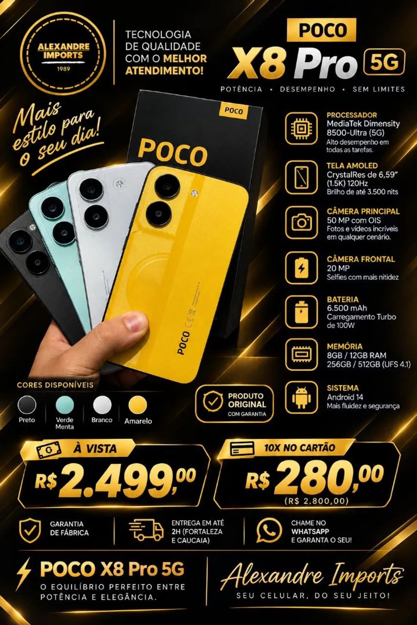 Poco X8 Pro 256gb 8ram