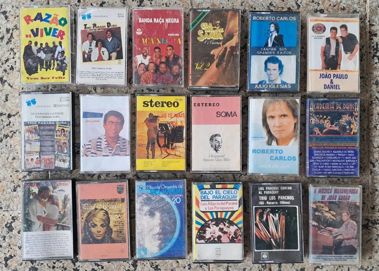 Lote Cassette K7,  Músicos Variados 