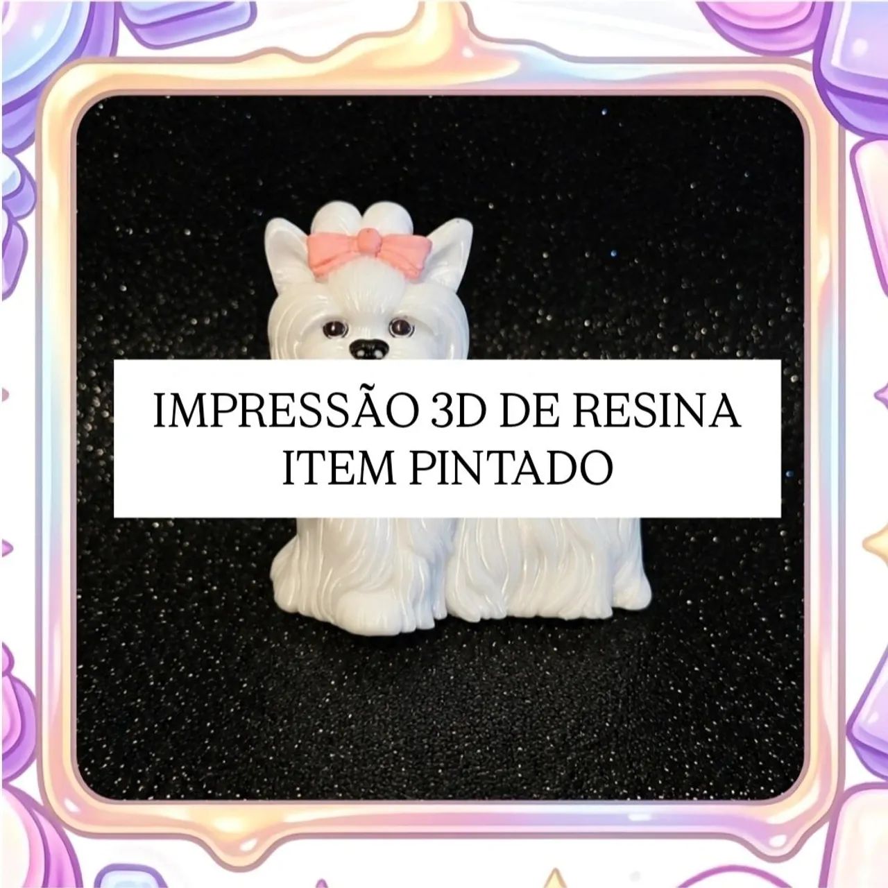 Pet poodle para boneca Barbie escala 1/6 - impressão 3D - Foto 2