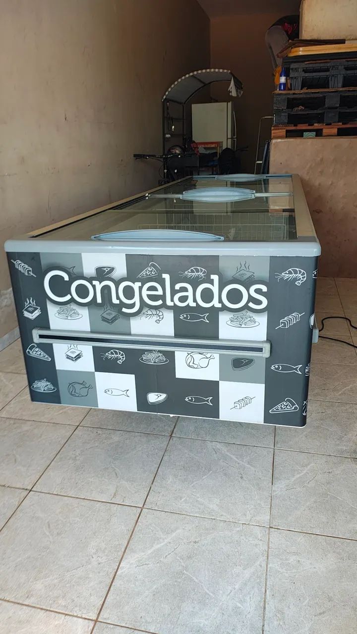 Ilha de congelados com apenas 8 meses de uso  - Foto 2