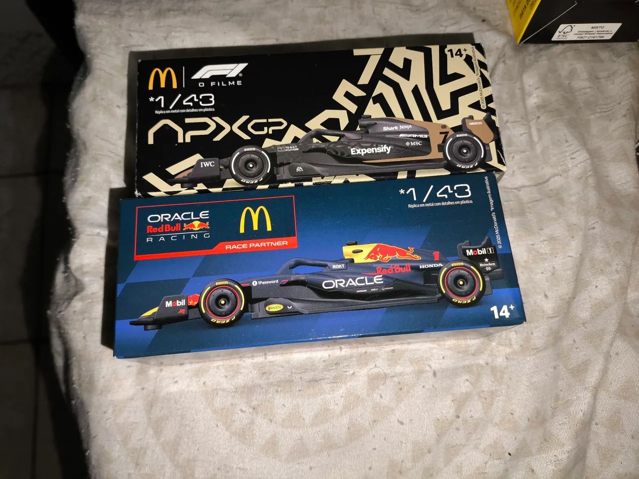 Carrinhos Formula 1 McDonald's Coleção