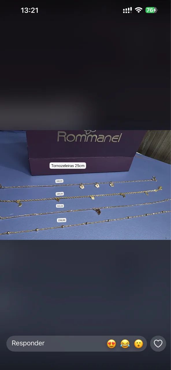 tornozeleira feminina rommanel  - Foto 2
