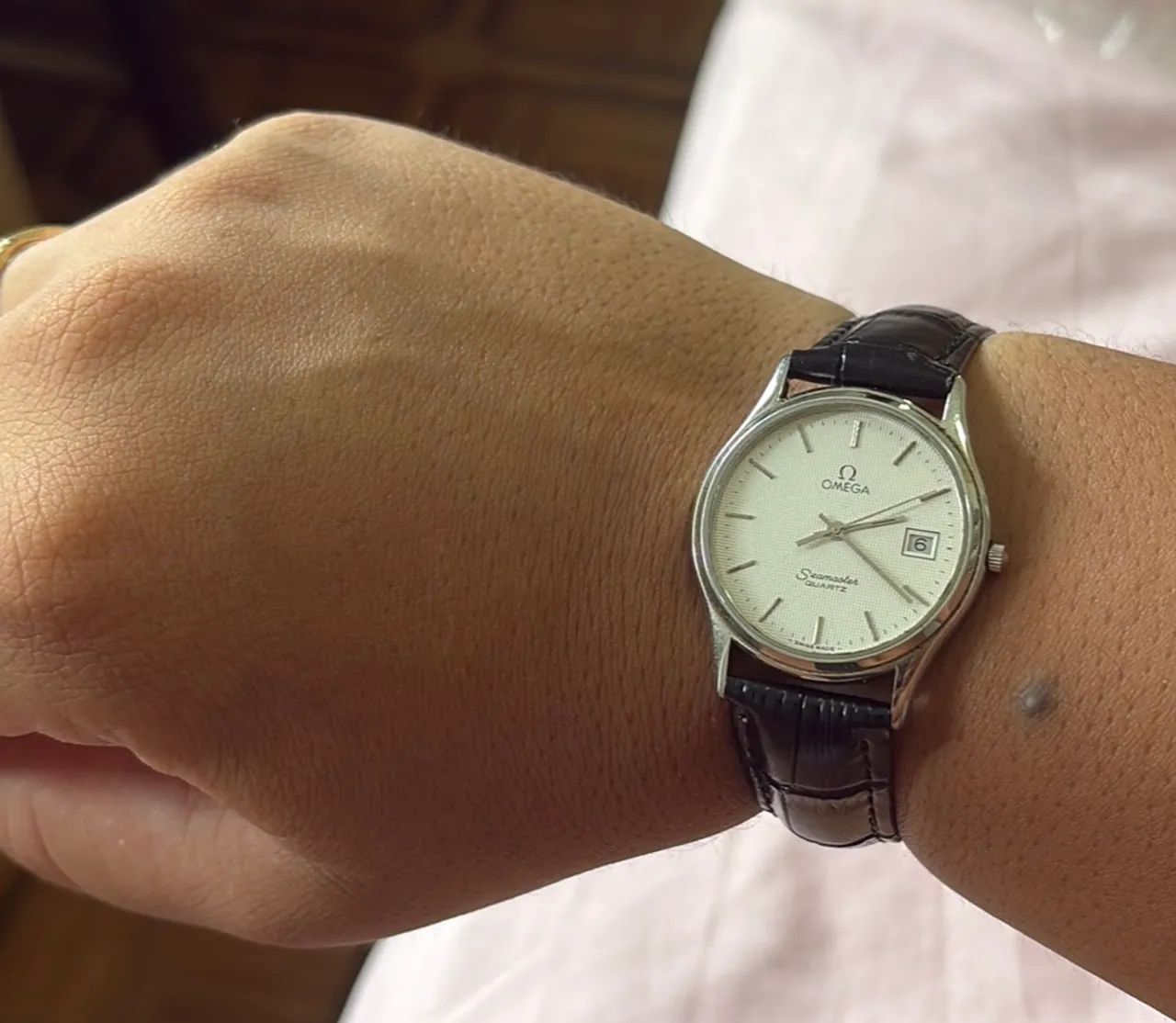 OMEGA SEAMASTER QUARTZ - ELEGÂNCIA SUÍÇA CLÁSSICA - Foto 3