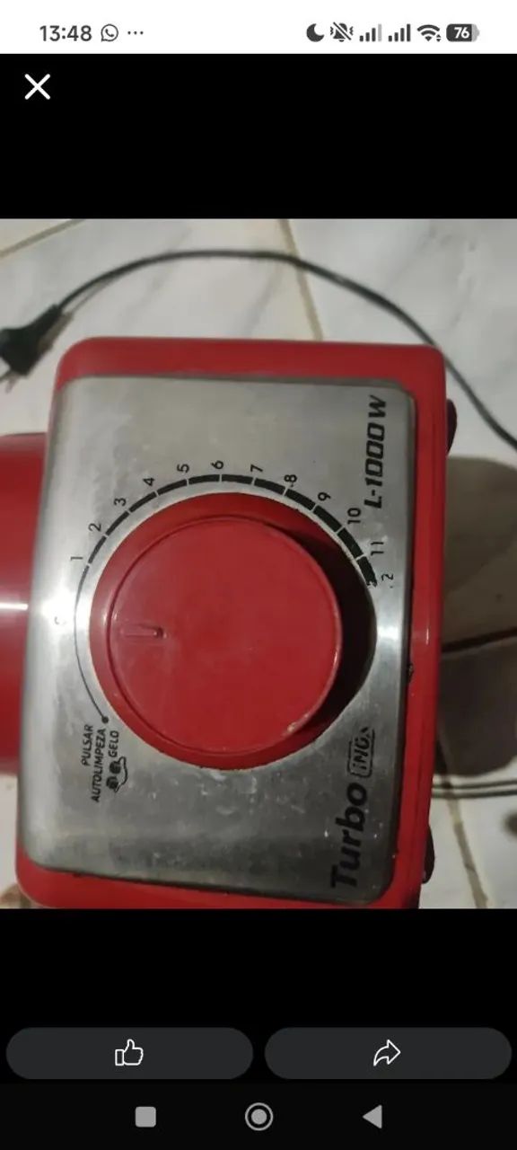 Motor e liquidificador