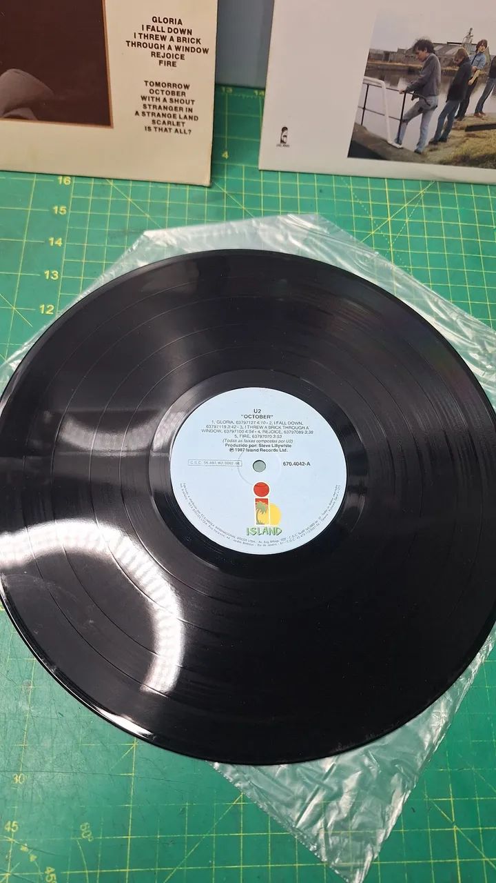 Lp U2 October De 1981 Nacional Gloria Fall Down Rejoice Fire - Foto 3