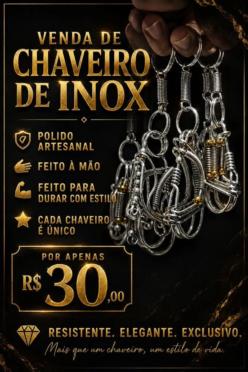 Chaveiro de inox artesanal.. - Foto 5