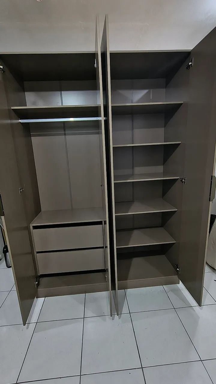 Guarda Roupa Casal, 100% MDF - Foto 3