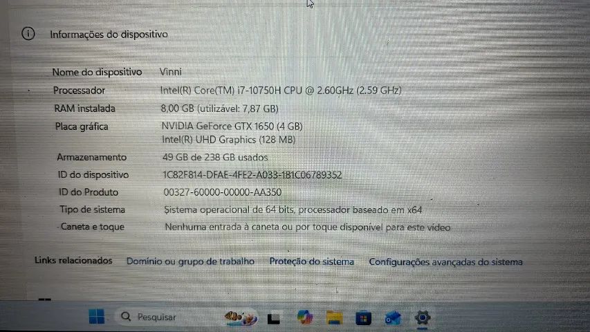 NOTEBOOK GAMER LENOVO SEMINOVO - Foto 5