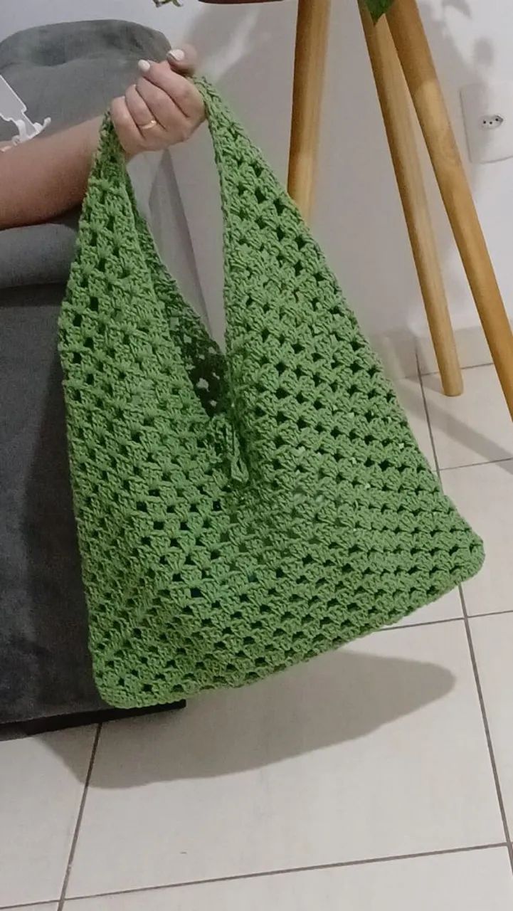 Bolsa em croche - Foto 2