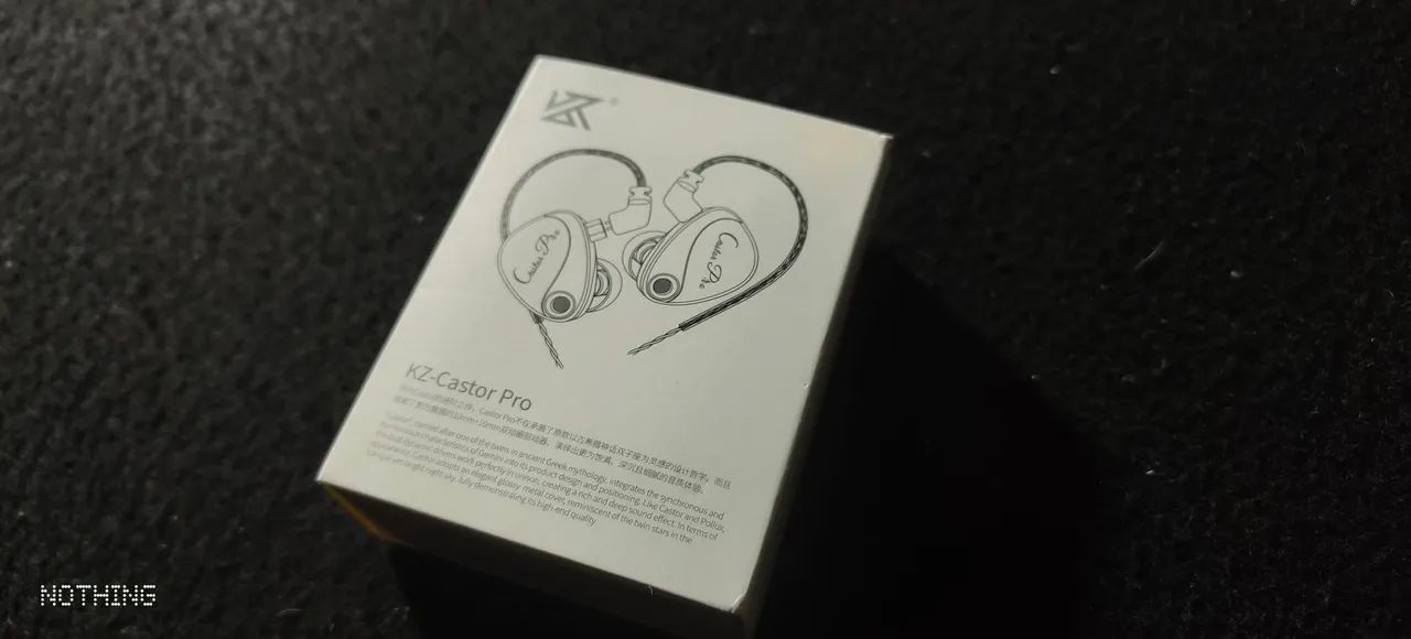 KZ Castor Pro - Alta Fidelidade  - Cabo P3 com Microfone e adap P3 P/ USBC com DAC 32 Bits
