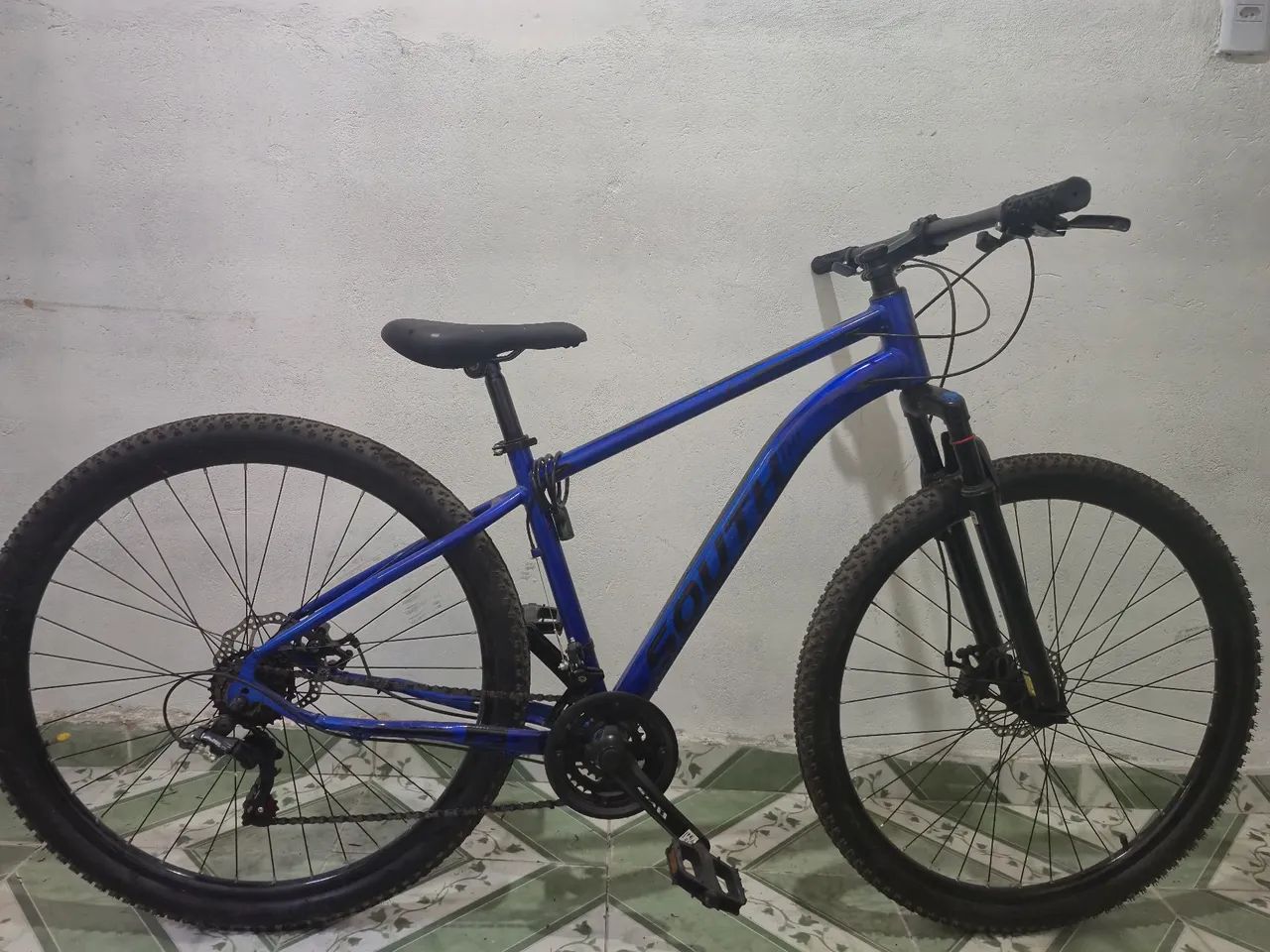 Bike azul de marcha