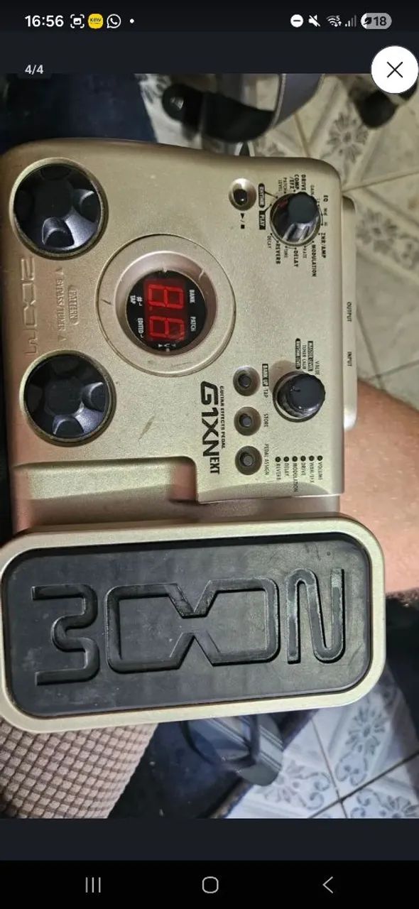 Zoom G1Next com pedal de expressão - Foto 3