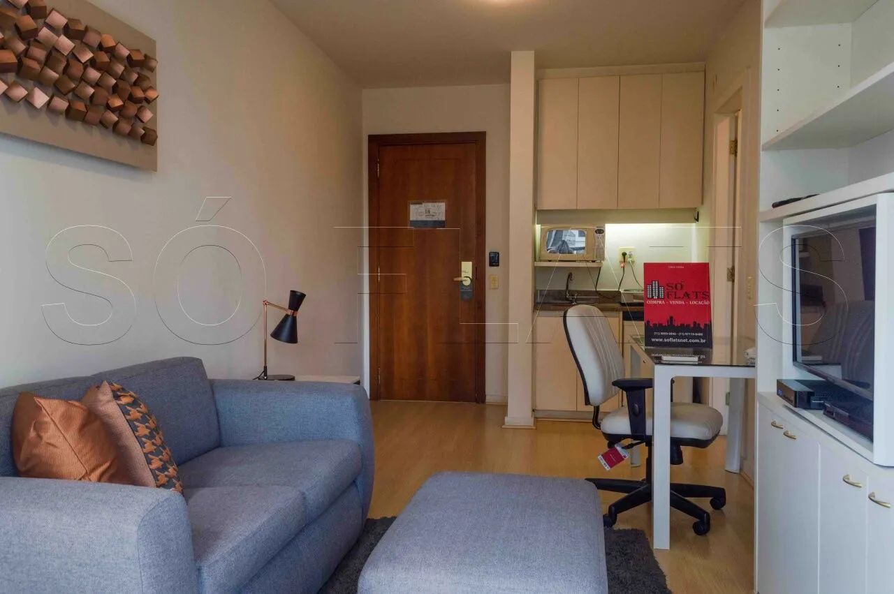 Flat disponível para locação no Itaim Bibi, com fácil acesso as principais vias de São Pau - Foto 2