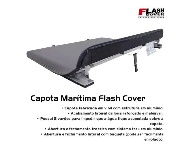 Capota M. Flash Force Byd Shark C/ St Antônio Garantia 1 Ano  - Foto 5